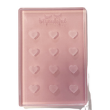 Heart Glass Pallets.