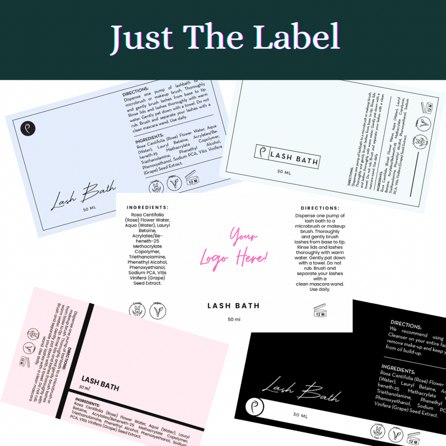 Cleanser Labels With Your Logo