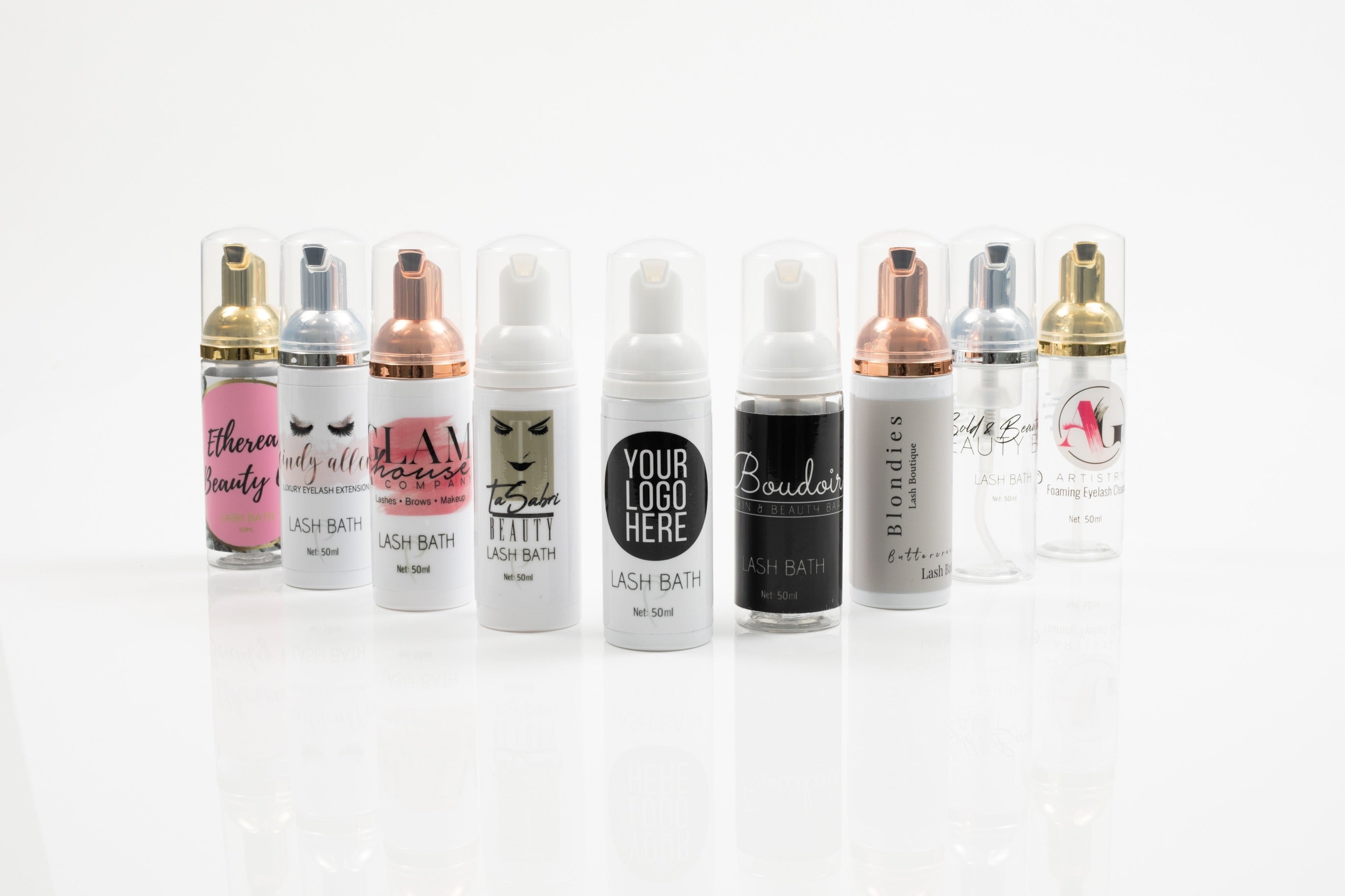 10 Foam Bottles with Your Logo.