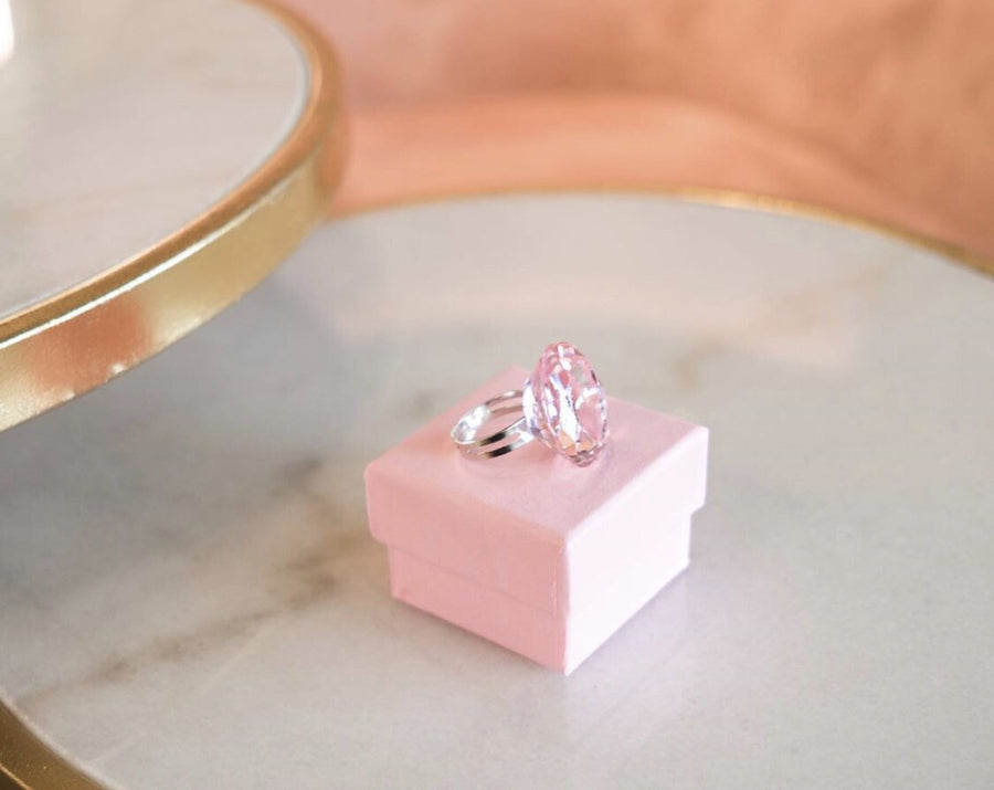Crystal Glue Ring- Ruthie Belle.